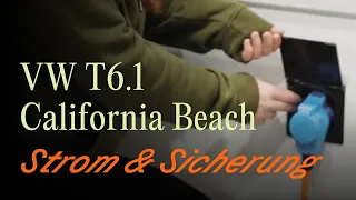 VW T6.1 California Beach: Stromanschlüsse | Off by CamperBoys 2024