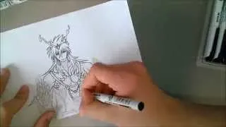 How to draw Sinbad from Magi/ Comment dessiner Sinbad de Magi