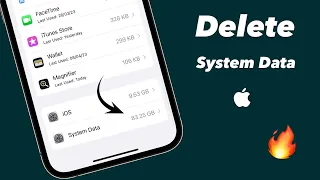 How to delete system data in iPhone storage || Clear iPhone storage