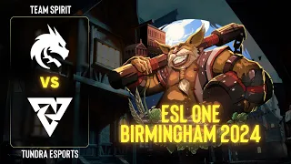 Team Spirit проти Tundra Esports | Гра 2 | ESL One Birmingham 2024 - Group B