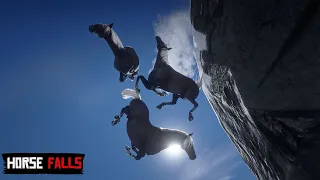 Horse Falls and Crashes | Euphoria Ragdolls | RDR2 PC Mods pt.11