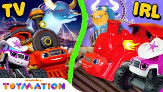 Blaze Transforms Into a Train to Rescue Starla! | Blaze and the Monster Machines Toys | Toymation