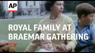 ROYAL FAMILY AT BRAEMAR GATHERING  - 1960