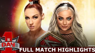 Becky Lynch vs Liv Morgan WWE Day 1 January 2022 FULL MATCH