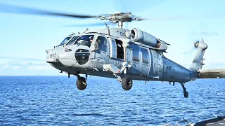 MH-60S Seahawk Helicopter Landing on a Ship | MFA