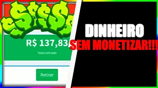 COMO EU GANHEI DINHEIRO COM O YOUTUBE MESMO SEM MONETIZAR O CANAL!!! (ATÉ 200 R$ Por video, FACIL!)