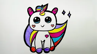How To Draw a Nice Unicorn | Easy Step-by-Step Drawing Tutorial for Kids