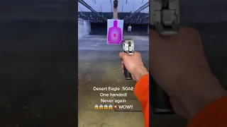 desert eagle 50Ae one handed never again #gun #short