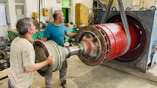 everything about the electric motors || Complete assembly of electric motor 4500 kw 1000 rpm BBC