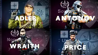 ALL Black Ops Cold War Warzone Operators Nationalities!