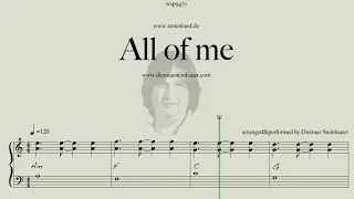 All of me  -  Easy Piano