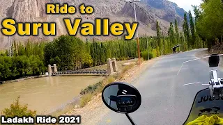 Suru Valley - Most Beautiful Valley Of Ladakh Near Kargil | Solo Rider | Ladakh Ride 2021 | Motovlog