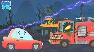 Broom | Scary Car And Street Vehicles | Magic Car | Vehicles  Adventures