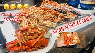 ALL YOU CAN EAT LOBSTER & CRAB SEAFOOD BUFFET @ KOTO BUFFET INSIDE RED HAWK CASINO NORTHERN CALI!