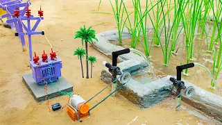 Top diy tractor making mini Concrete bridge #12 | diy tractor | water pump | @KeepVilla|Mini Car