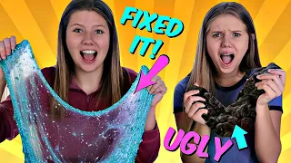 Make this Slime UGLY Then SWITCH IT and FIX IT! | Taylor & Vanessa