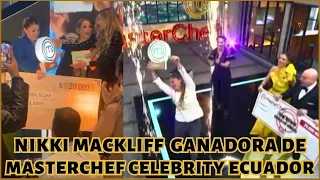 Nikki Mackliff es la ganadora de MasterChef Celebrity Ecuador