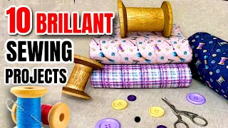 10 Sewing Projects To Make In Under 10 Minutes |sewing projects ✂️🧵
