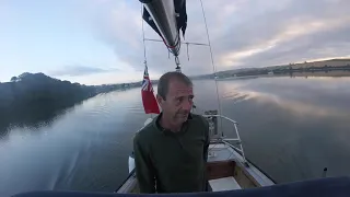 How to dry out along side in a long keeled boat