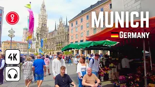 MUNICH - Germany 🇩🇪 4K Walking Tour | Street Walk | City Tour