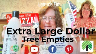 Extra Large Dollar Tree Empties From Food To Hair Care #empty #dollartree #food #lettuceeat