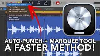 Logic Pro - Punch Recording w/Marquee Tool (FASTER METHOD!)