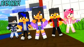 APHMAU FRIENDS DANCE CREW | AARON, KC, ZANE, EIN | CHICKEN WINGS MEME - Minecraft Animation