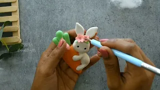 Bunny & Bear Clay Tutorial | Cold Porcelain Clay | Air Dry Clay | Clay Craft Idea