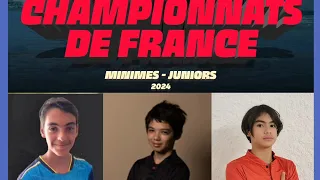Best-Of Championnats de France de Tennis de Table Minimes / Juniors 2024.