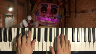 FNAF Security Breach - DJ Music Man Theme (Piano Tutorial Lesson)