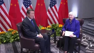 Yellen meets Chinese counterpart for talks on economic issues