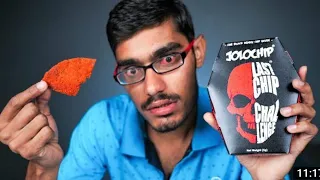 Unboxing & Eating World's Hottest Chilps | Please Never Try.