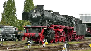 Parade histor. Lokomotiven im Bw Neustadt/W  --  30. September 2022