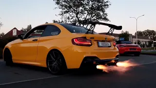 400 HP BMW M235I - FLAMES & EXTREME POPS AND BANGS !!