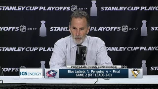 Coach Torts following the Jackets 4-1 loss