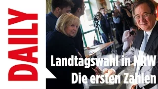 CDU gewinnt, SPD im tiefsten Tief / Landtagswahl in NRW - Die ersten Zahlen  - Daily live 14.05.17