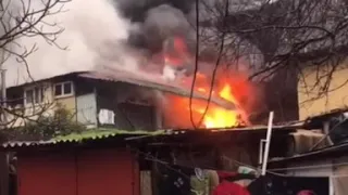 В Центральном р-не Сочи сгорели жилые дома (22.01.2018)