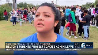 Belton ISD students protest coach's administrative leave