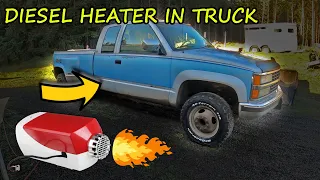 Diesel Heater Install In Truck