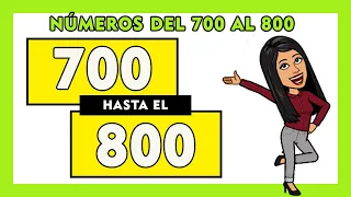 [NUEVO] 😂Números Del 700 al 800 | Counting In Spanish 700 to 800 ✅ | 700-800 SPANISH