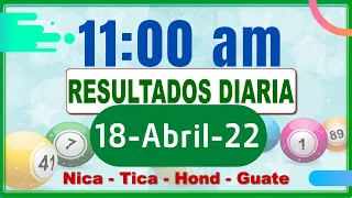 11 AM Sorteo Loto Diaria Nicaragua │ 18 Abril de 2022