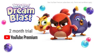 Angry Birds Dream Blast x Youtube: Get 2 month trial of YouTube Premium by beating levels!