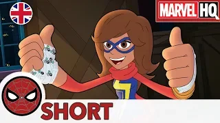 Marvel Super Hero Adventures | EP16 Sticky Mittens – Spider-Man and Ms Marvel Vs Swarm | MARVEL HQ