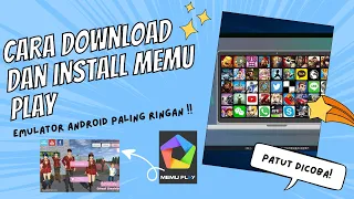 Cara Download Dan Install Memu Play Di Laptop / PC | Emulator Android Paling Ringan !!