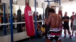 Muay Thai Bag Training | Buakaw at Boxing Works | 310-371-1500