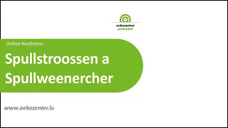 Webinar: Spullstroossen a Spullweenercher