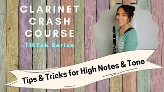 General Tips & Tricks for High Notes & Tone | how to get a nice sound on clarinet #clarinet #sound