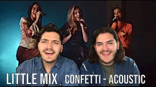 UNREAL | Twin Musicians REACT | Little Mix - Confetti | Acoustic