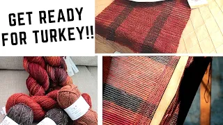 Rigid Heddle Loom Weaving! Tablerunner from Malabrigo! Easy Beginner Project Using Handspun as Warp!