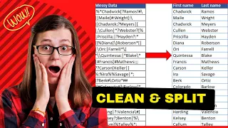 How To Clean & Split Data In Power Query